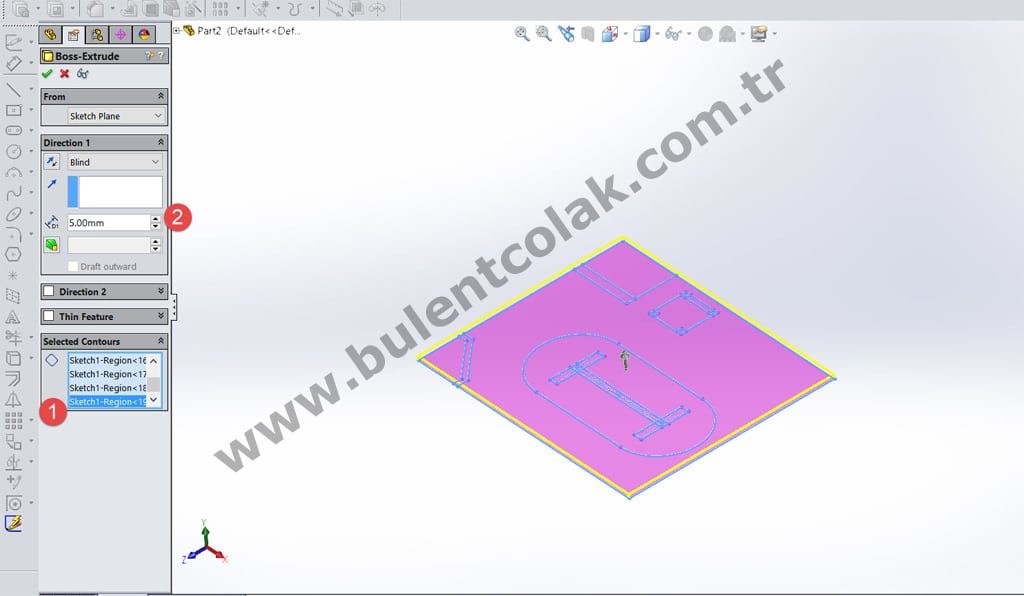 solidworks tek taslakla tasarım yönetimi