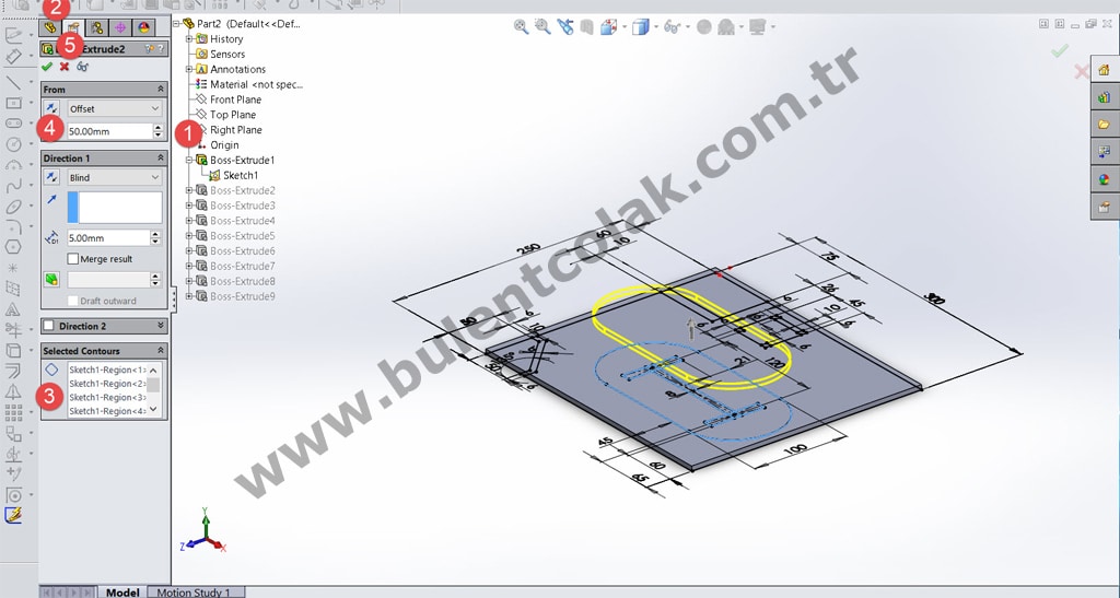 solidworks tek taslakla tasarım yönetimi