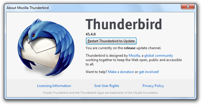 alternatif e posta thunderbird