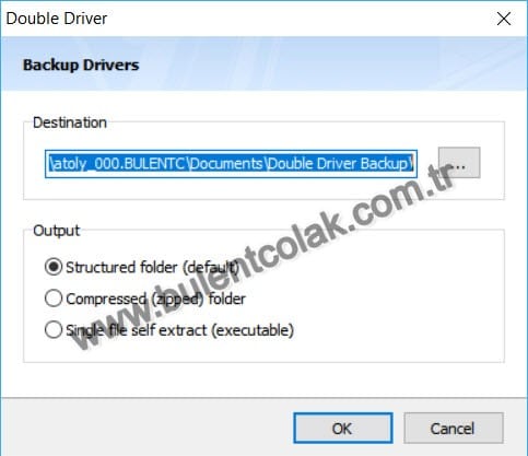 double driver ile driver yedekleme