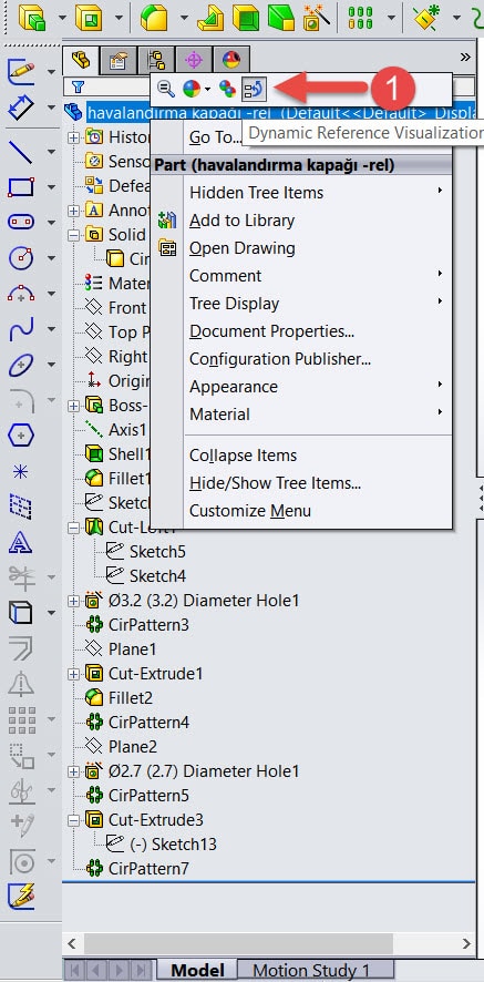 solidowrks parent-child