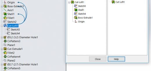 solidworks parent-child